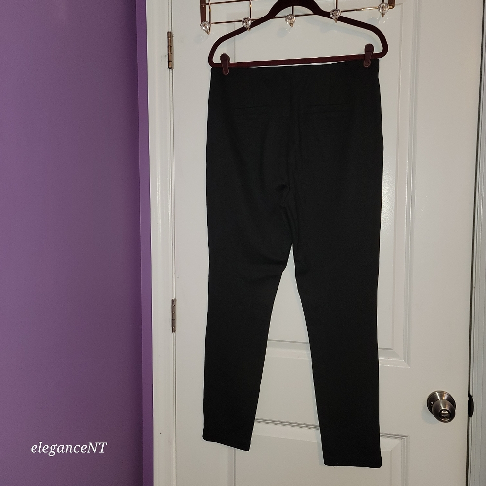Ellen Tracy Black Faux Leather Leggings Sz: L - Picture 5 of 9